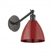 Innovations Lighting 317-1W-OB-MBD-75-RD - Plymouth - 1 Light - 8 inch - Oil Rubbed Bronze - Adjustable Sconce