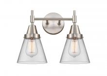 Innovations Lighting 447-2W-SN-G62 - Cone - 2 Light - 15 inch - Satin Nickel - Bath Vanity Light