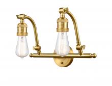 Innovations Lighting 515-2W-SG - Double Swivel - 2 Light - 18 inch - Satin Gold - Adjustable Bath Vanity Light