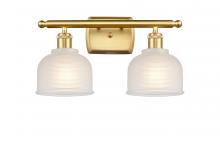 Innovations Lighting 516-2W-SG-G411 - Dayton - 2 Light - 16 inch - Satin Gold - Bath Vanity Light