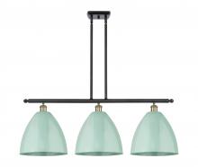 Innovations Lighting 516-3I-BAB-MBD-12-SF - Plymouth - 3 Light - 39 inch - Black Antique Brass - Cord hung - Island Light
