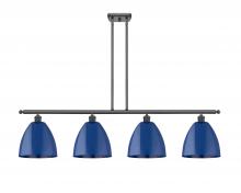 Innovations Lighting 516-4I-BK-MBD-9-BL - Plymouth - 4 Light - 48 inch - Matte Black - Cord hung - Island Light