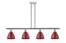 Innovations Lighting 516-4I-PC-MBD-75-RD - Plymouth - 4 Light - 48 inch - Polished Chrome - Cord hung - Island Light