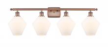 Innovations Lighting 516-4W-AC-G651-8 - Cindyrella - 4 Light - 38 inch - Antique Copper - Bath Vanity Light