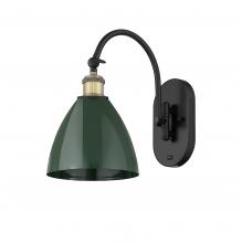 Innovations Lighting 518-1W-BAB-MBD-75-GR - Plymouth - 1 Light - 8 inch - Black Antique Brass - Adjustable Swing Arm