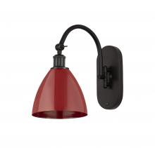 Innovations Lighting 518-1W-OB-MBD-75-RD - Plymouth - 1 Light - 8 inch - Oil Rubbed Bronze - Adjustable Swing Arm