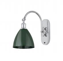 Innovations Lighting 518-1W-PC-MBD-75-GR - Plymouth - 1 Light - 8 inch - Polished Chrome - Adjustable Swing Arm