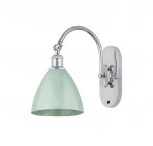 Innovations Lighting 518-1W-PC-MBD-75-SF - Plymouth - 1 Light - 8 inch - Polished Chrome - Adjustable Swing Arm