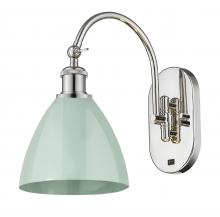 Innovations Lighting 518-1W-PN-MBD-75-SF - Plymouth - 1 Light - 8 inch - Polished Nickel - Adjustable Swing Arm