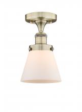 Innovations Lighting 616-1F-AB-G61 - Cone - 1 Light - 6 inch - Antique Brass - Semi-Flush Mount