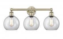Innovations Lighting 616-3W-AB-G122-8 - Athens - 3 Light - 26 inch - Antique Brass - Bath Vanity Light