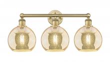 Innovations Lighting 616-3W-BB-G128-8 - Athens - 3 Light - 26 inch - Brushed Brass - Bath Vanity Light