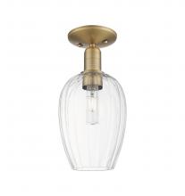 Innovations Lighting 716-1C-BB-G457-6CL - Preston - 1 Light - 6 inch - Brushed Brass - Semi-Flush Mount