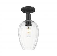 Innovations Lighting 716-1C-BK-G457-6CL - Preston - 1 Light - 6 inch - Matte Black - Semi-Flush Mount