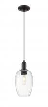 Innovations Lighting 716-1P-BK-G457-6CL - Preston - 1 Light - 6 inch - Matte Black - Cord hung - Mini Pendant