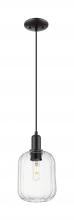 Innovations Lighting 716-1P-BK-G460-7CL - Preston - 1 Light - 6 inch - Matte Black - Cord hung - Mini Pendant