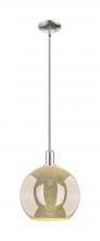 Innovations Lighting 716-1S-PN-G128-12 - Athens - 1 Light - 12 inch - Polished Nickel - Stem hung - Mini Pendant
