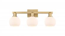 Innovations Lighting 716-3W-BB-G121-6 - Athens - 3 Light - 25 inch - Brushed Brass - Bath Vanity Light