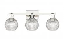 Innovations Lighting 716-3W-PN-G122C-6CL - Athens - 3 Light - 25 inch - Polished Nickel - Bath Vanity Light
