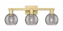 Innovations Lighting 716-3W-SG-G1213-6SM - Athens Deco Swirl - 3 Light - 26 inch - Satin Gold - Bath Vanity Light