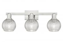 Innovations Lighting 716-3W-SN-G122C-6CL - Athens - 3 Light - 25 inch - Brushed Satin Nickel - Bath Vanity Light