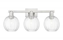 Innovations Lighting 716-3W-SN-G458-7CL - Preston - 3 Light - 26 inch - Brushed Satin Nickel - Bath Vanity Light