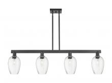 Innovations Lighting 716-4I-BK-G457-6CL - Preston - 4 Light - 48 inch - Matte Black - Cord hung - Island Light