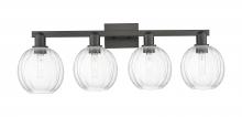 Innovations Lighting 716-4W-BK-G458-7CL - Preston - 4 Light - 36 inch - Matte Black - Bath Vanity Light